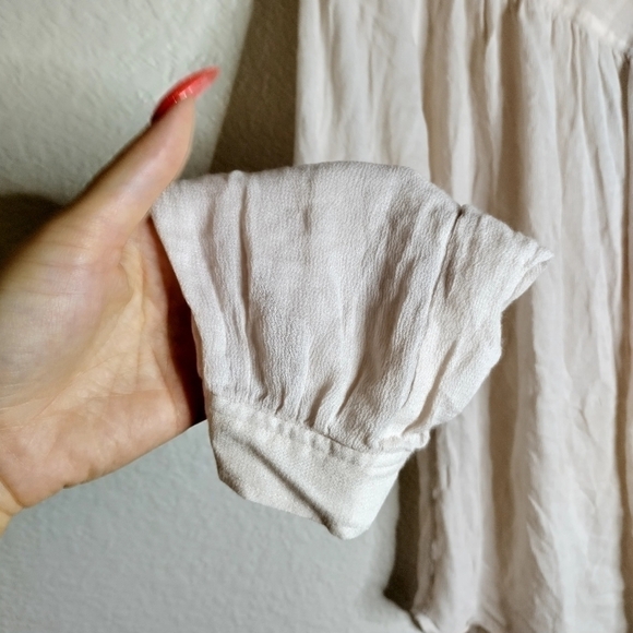 Rebecca Taylor 1/4 buttoned long sleeve blouse sz 4 - Picture 9 of 9